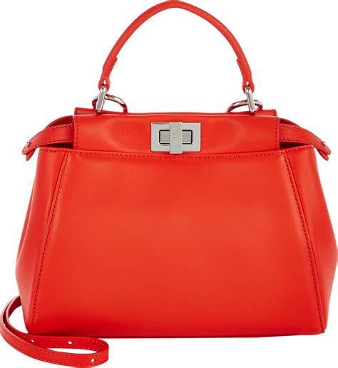 fendi peekaboo mini red|Fendi peekaboo suede.